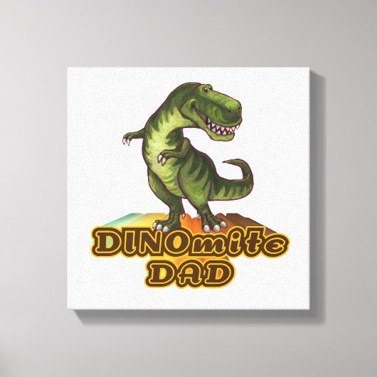 Dinomite Dad Leinwanddruck (Vorderseite)
