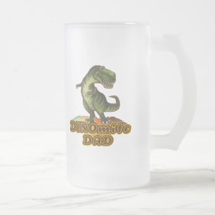 Dinomite Dad Mattglas Bierglas