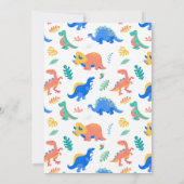 Dinomite Dinosaur Geburtstagsparty Einladung (Rückseite)