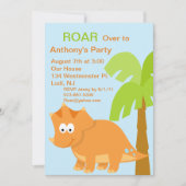 DINOmite orange Einladung (Vorderseite)