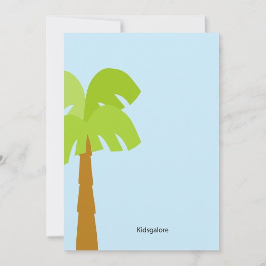 DINOmite orange Einladung (Rückseite)