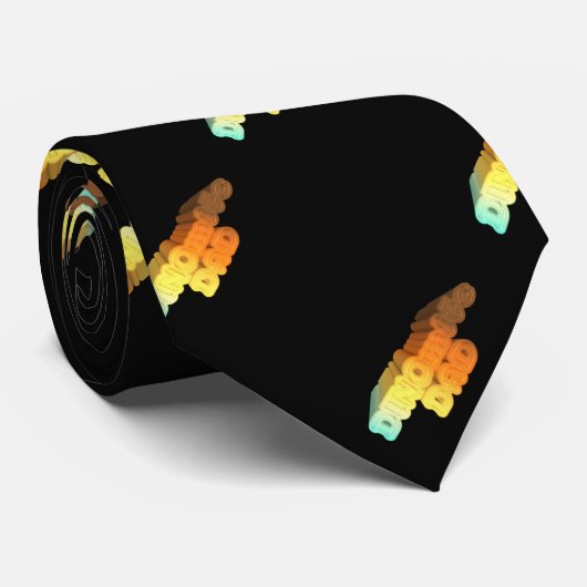 Dinomite Vater Krawatte (Gerollt)