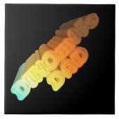 Dinomite Vater Words Fliese (Vorderseite)