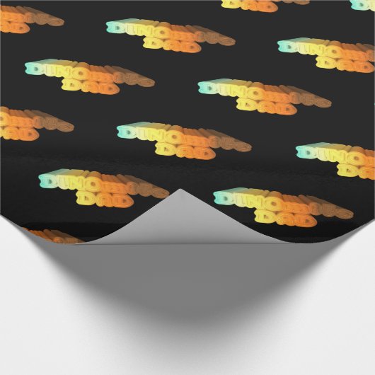 Dinomite Vater Words Geschenkpapier (Ecke)