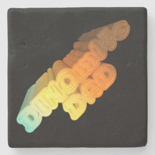 Dinomite Vater Words Steinuntersetzer