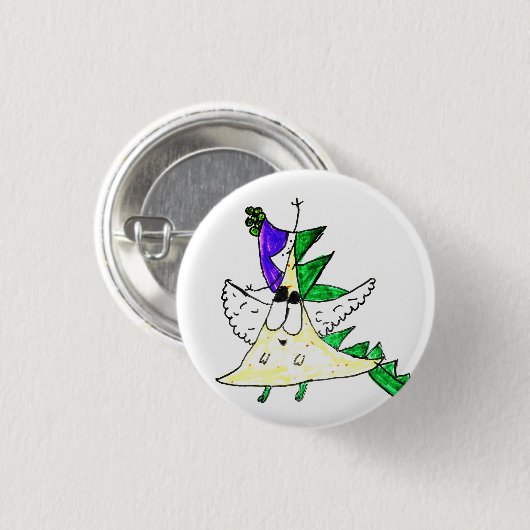 Dinonacha Button (Vorne & Hinten)