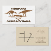 DINOPARK VISITENKARTE (Vorne/Hinten)
