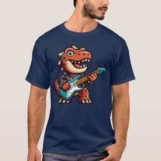 DinoRe Gitarre Gitarrist Band Musik lustig T-Shirt
