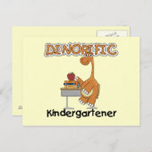 Dinorific Kindergartner T - Shirt und Geschenke Postkarte (Vorne/Hinten)