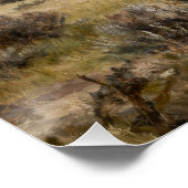 Dinornis robustus – Südinsel-Riesenmoa Poster (Ecke)