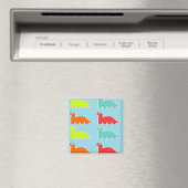Dinos auf blau magnet (In Situ (Geschirrspüler))