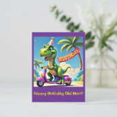 " DINO'S BIRTHDAY JOYRIDE " POSTKARTE (Stehend Vorderseite)