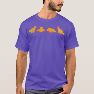 Dinos Chicken Nuggets Muster Funny Realistisch T-Shirt