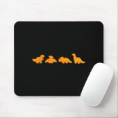 Dinos Chicken Nuggets Pattern _ Funny Realistic Di Mousepad (Mit Mouse)