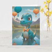 Dino's Dapper Reflection Moment Karte (Gelbe Blume)