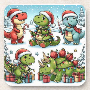 Dinos-Feste für Kinder Getränkeuntersetzer