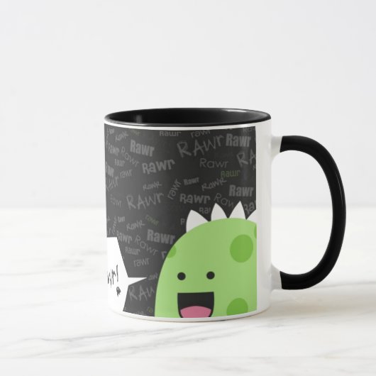 Dinos gehen Rawr Tasse (Rechts)