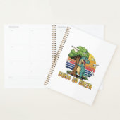 Dinos Go Green – Retro-Öko-Dinosaurier-Design Planer (Anzeige)