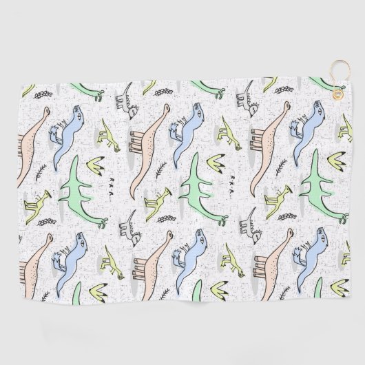 Dinos Golfhandtuch (Horizontal)