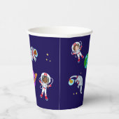 Dinos in Space Pappbecher (Rechts)