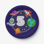 Dinos in Space Pappteller (Vorderseite)