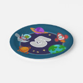 Dinos in Space-Teller Pappteller (Schrägansicht)