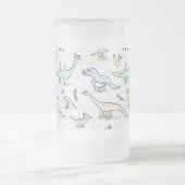 Dinos Mattglas Bierglas (Mittel)