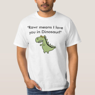 Dinos, "Rawr bedeutet i-Liebe Sie im Dinosaurier! T-Shirt