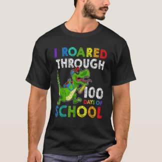 Dinosaur 100 Tage Schulleben Lehrer Leben 100 Tag T-Shirt