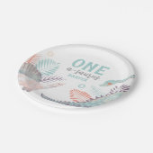 Dinosaur 1-A-Saurus 1. Geburtstag Pappteller (Schrägansicht)