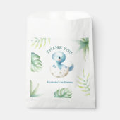 Dinosaur 1. Geburtstag Niedlicher Junge Tropical Geschenktütchen (Vorderseite)