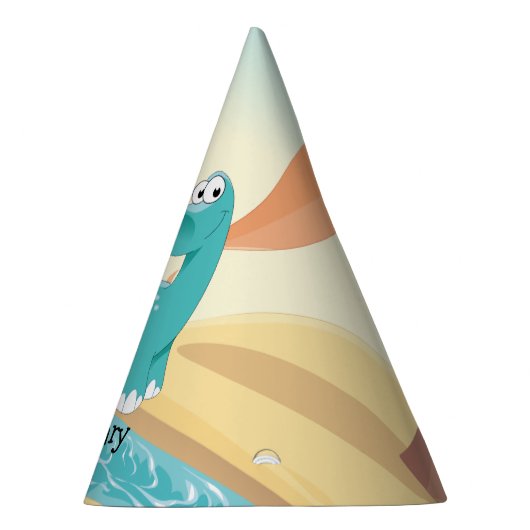 Dinosaur 1. Geburtstag Party Custom Partyhütchen (Rechts)