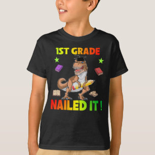 Dinosaur 1. Grade Graduation Cap Diploma-Geschenk T-Shirt