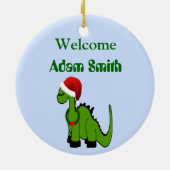 Dinosaur 1. Weihnachten Keramik Ornament (Hinten)