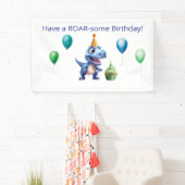 Dinosaur 1st Birthday Banner Boy | Personalized  (Insitu)
