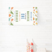 Dinosaur 1st Birthday Party | Cute Prehistoric  Banner (InSitu)