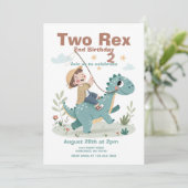 Dinosaur 2. Einladung (Stehend Vorderseite)