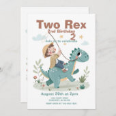 Dinosaur 2. Einladung (Vorne/Hinten)
