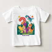 Dinosaur 3. Geburtstag Baby T-shirt (Vorderseite)