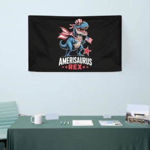 Dinosaur 4. Juli Amerisaurus T Rex Lustig Banner