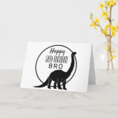 Dinosaur 50. Geburtstagskarte für Bruder Karte (Gelbe Blume)