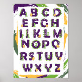 Dinosaur ABC Alphabet Niedlich Poster (Vorne)