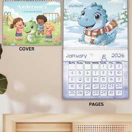 Dinosaur-Abenteuer Personalisierter Kinderkalender Kalender