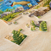 Dinosaur-Abenteuer Puzzle (Seite)