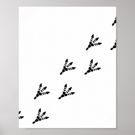 Dinosaur Abgeschieden Footprint Trail Poster (Vorne)