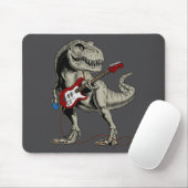 Dinosaur Acoustic Electric B Guitar Player  Mousepad (Mit Mouse)
