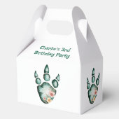 Dinosaur Adventure Boys Geburtstagsparty Geschenkschachtel (Rückseite)