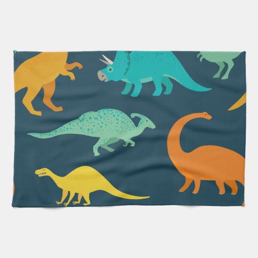Dinosaur Adventure: Das Kinderzimmer der Kinder Geschirrtuch (Horizontal)