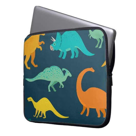 Dinosaur Adventure: Das Kinderzimmer der Kinder Laptopschutzhülle (Vorderseite Links)