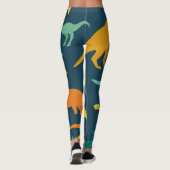 Dinosaur Adventure: Das Kinderzimmer der Kinder Leggings (Rückseite)